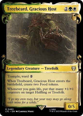 Image for Treebeard, Gracious Host (Showcase Scrolls) (483) [Commander: The Lord of the Rings: Tales of Middle-earth]