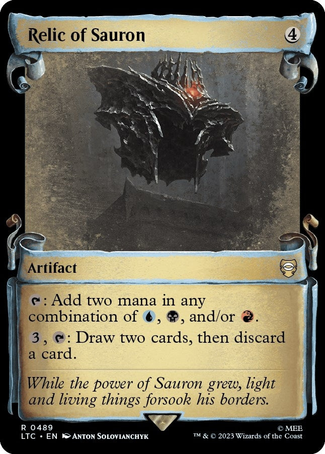 Image for Relic of Sauron (Showcase Scrolls) (489) [Commander: The Lord of the Rings: Tales of Middle-earth]