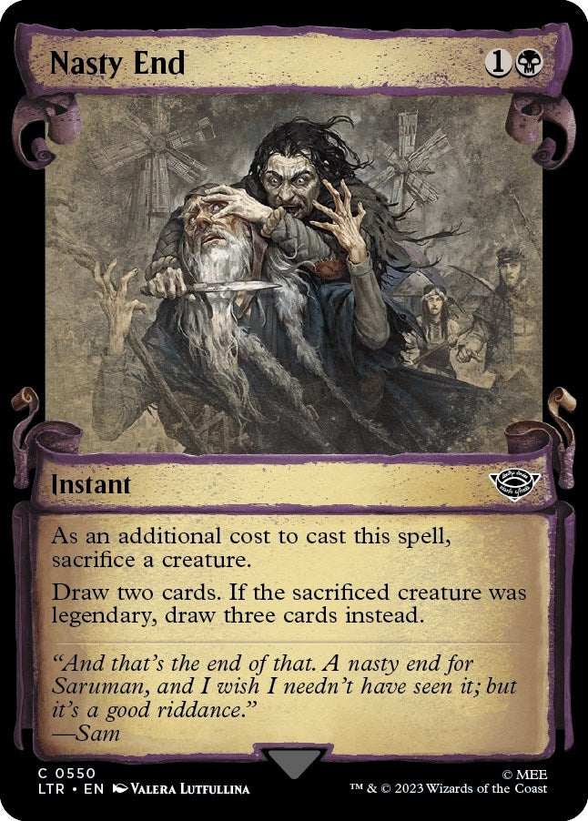 Image for Nasty End (Showcase Scrolls) (550) [Universes Beyond: The Lord of the Rings: Tales of Middle-earth]