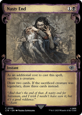 Image for Nasty End (Showcase Scrolls) (550) [Universes Beyond: The Lord of the Rings: Tales of Middle-earth]