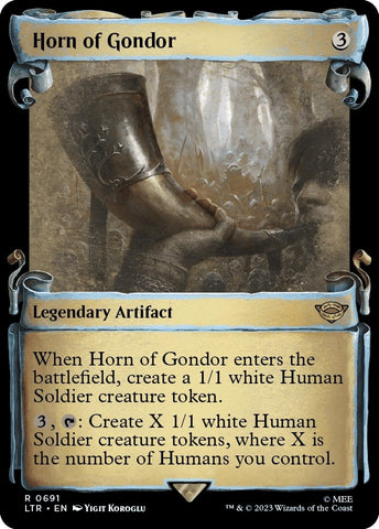 Image for Horn of Gondor (Showcase Scrolls) (691) [Universes Beyond: The Lord of the Rings: Tales of Middle-earth]
