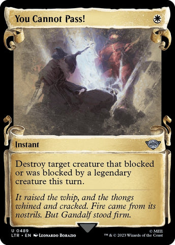 Image for You Cannot Pass! (Showcase Scrolls) (489) [Universes Beyond: The Lord of the Rings: Tales of Middle-earth]