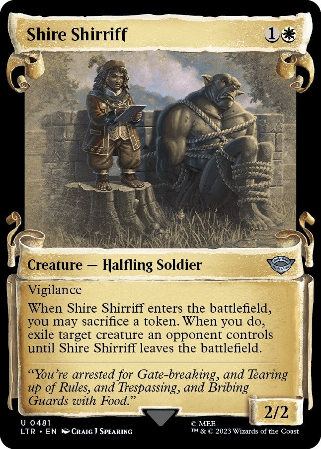 Image for Shire Shirriff (Showcase Scrolls) (481) [Universes Beyond: The Lord of the Rings: Tales of Middle-earth]