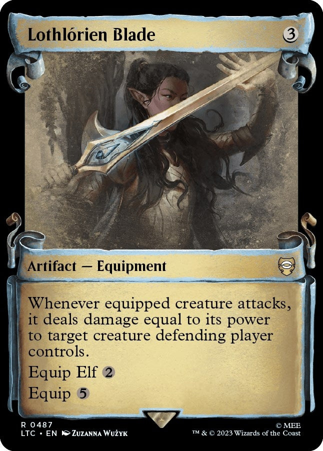 Image for Lothlorien Blade (Showcase Scrolls) (487) [Commander: The Lord of the Rings: Tales of Middle-earth]