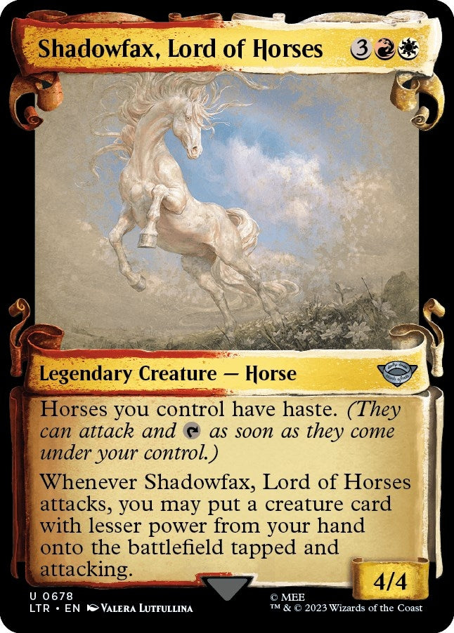 Image for Shadowfax, Lord of Horses (Showcase Scrolls) (678) [Universes Beyond: The Lord of the Rings: Tales of Middle-earth]