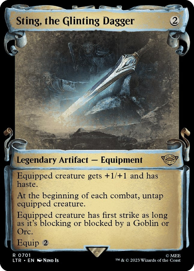 Image for Sting, the Glinting Dagger (Showcase Scrolls) (701) [Universes Beyond: The Lord of the Rings: Tales of Middle-earth]