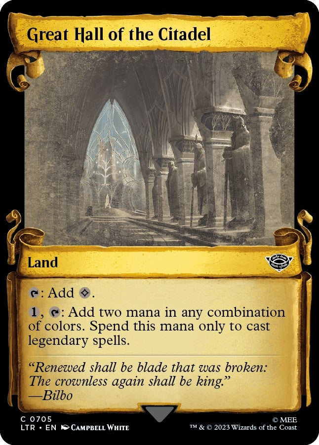 Image for Great Hall of the Citadel (Showcase Scrolls) (705) [Universes Beyond: The Lord of the Rings: Tales of Middle-earth]