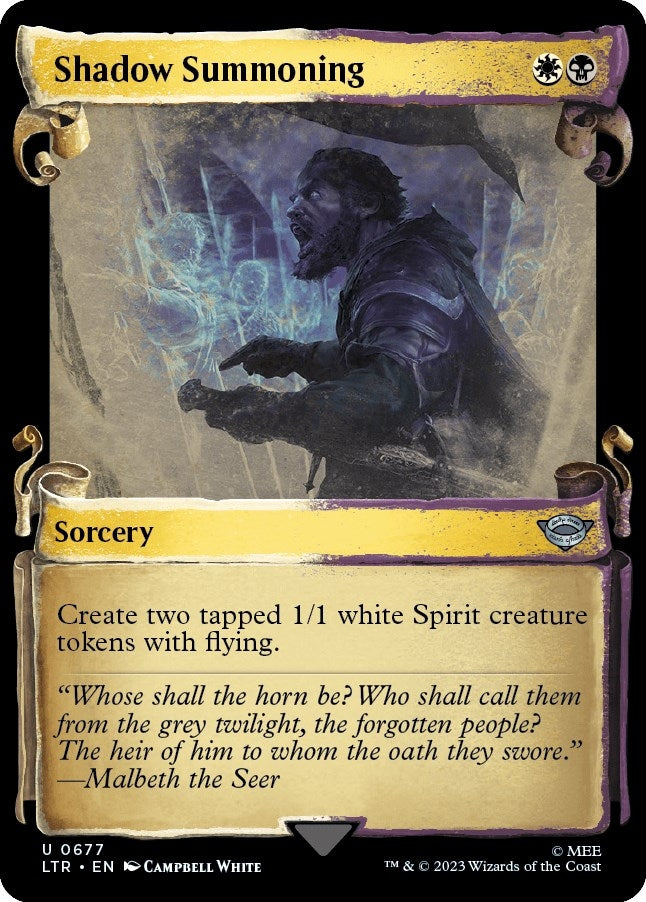 Image for Shadow Summoning (Showcase Scrolls) (677) [Universes Beyond: The Lord of the Rings: Tales of Middle-earth]