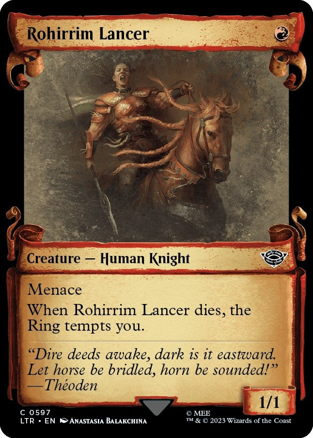 Image for Rohirrim Lancer (Showcase Scrolls) (597) [Universes Beyond: The Lord of the Rings: Tales of Middle-earth]