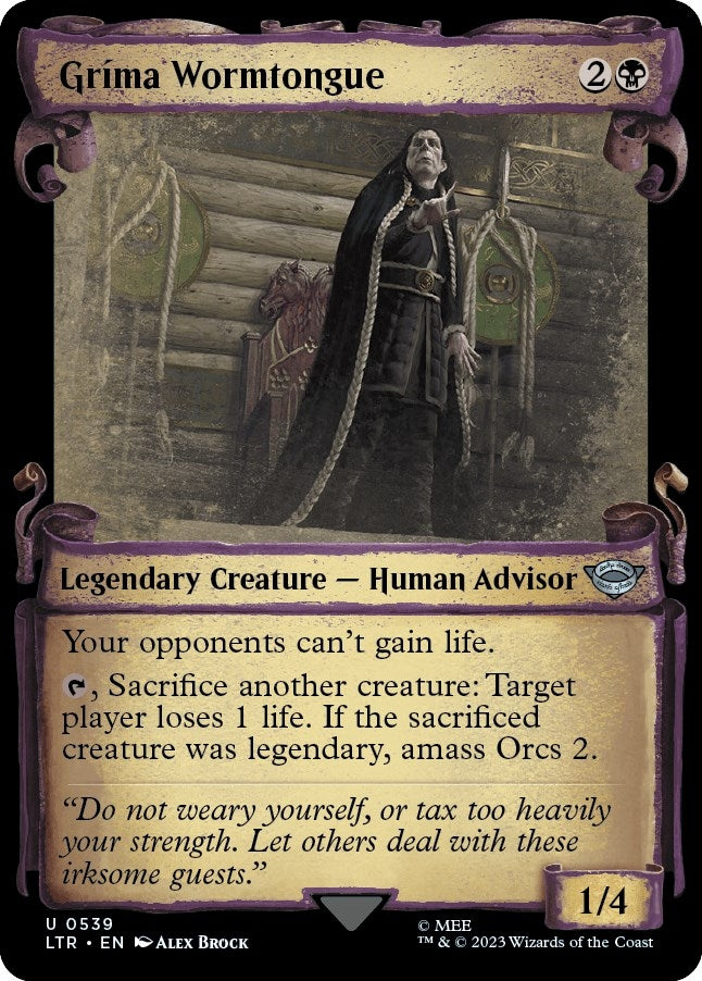 Image for Grima Wormtongue (Showcase Scrolls) (539) [Universes Beyond: The Lord of the Rings: Tales of Middle-earth]