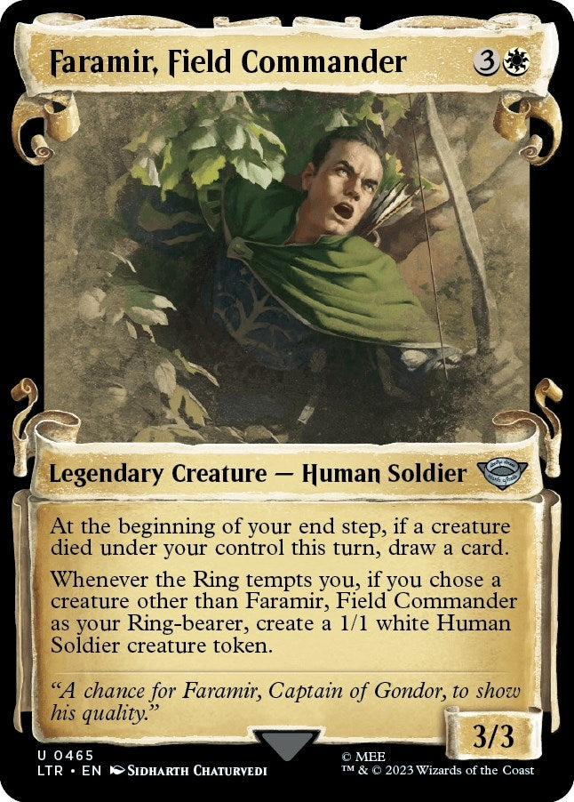 Image for Faramir, Field Commander (Showcase Scrolls) (465) [Universes Beyond: The Lord of the Rings: Tales of Middle-earth]