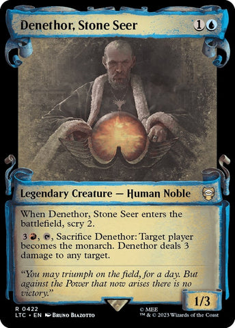 Image for Denethor, Stone Seer (Showcase Scrolls) (422) [Commander: The Lord of the Rings: Tales of Middle-earth]