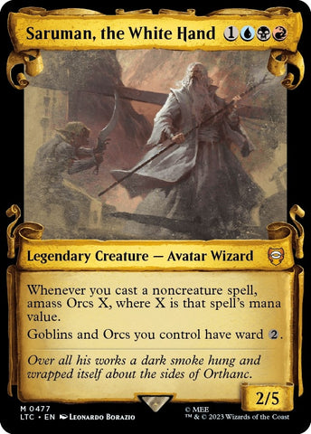 Image for Saruman, the White Hand (Showcase Scrolls) (477) [Commander: The Lord of the Rings: Tales of Middle-earth]
