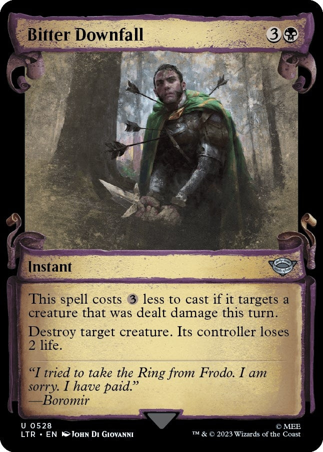 Image for Bitter Downfall (Showcase Scrolls) (528) [Universes Beyond: The Lord of the Rings: Tales of Middle-earth]
