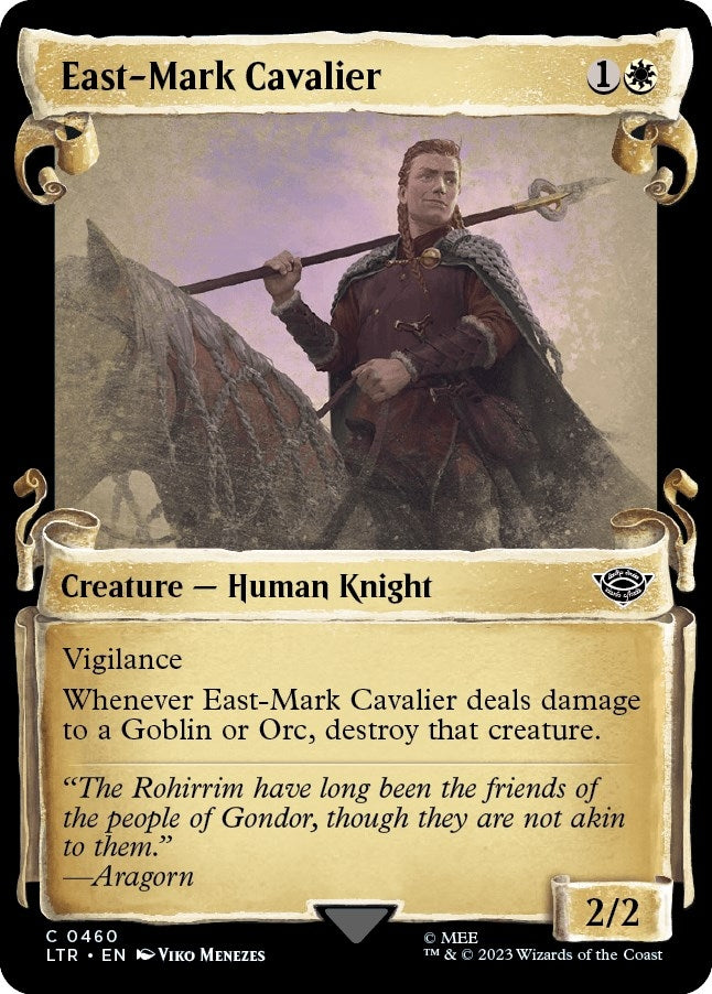 Image for East-Mark Cavalier (Showcase Scrolls) (460) [Universes Beyond: The Lord of the Rings: Tales of Middle-earth]