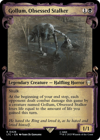 Image for Gollum, Obsessed Stalker (Showcase Scrolls) (428) [Commander: The Lord of the Rings: Tales of Middle-earth]
