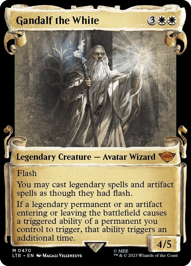 Image for Gandalf the White (Showcase Scrolls) (470) [Universes Beyond: The Lord of the Rings: Tales of Middle-earth]