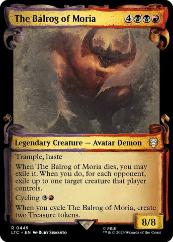 Image for The Balrog of Moria (Showcase Scrolls) (449) [Commander: The Lord of the Rings: Tales of Middle-earth]