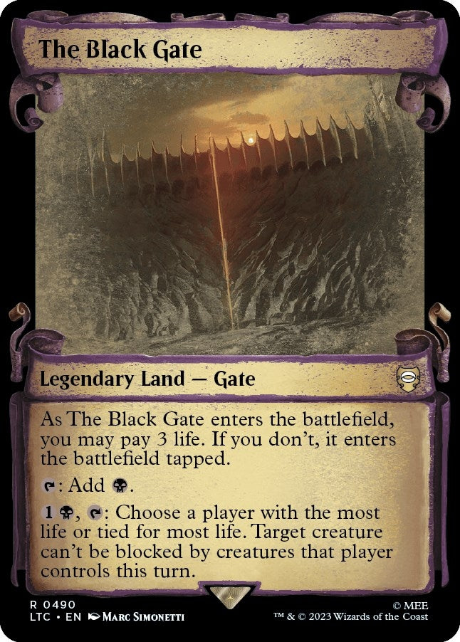 Image for The Black Gate (Showcase Scrolls) (490) [Commander: The Lord of the Rings: Tales of Middle-earth]