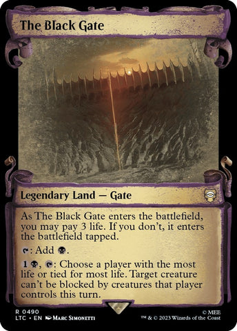 Image for The Black Gate (Showcase Scrolls) (490) [Commander: The Lord of the Rings: Tales of Middle-earth]