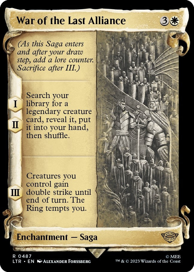 Image for War of the Last Alliance (Showcase Scrolls) (487) [Universes Beyond: The Lord of the Rings: Tales of Middle-earth]
