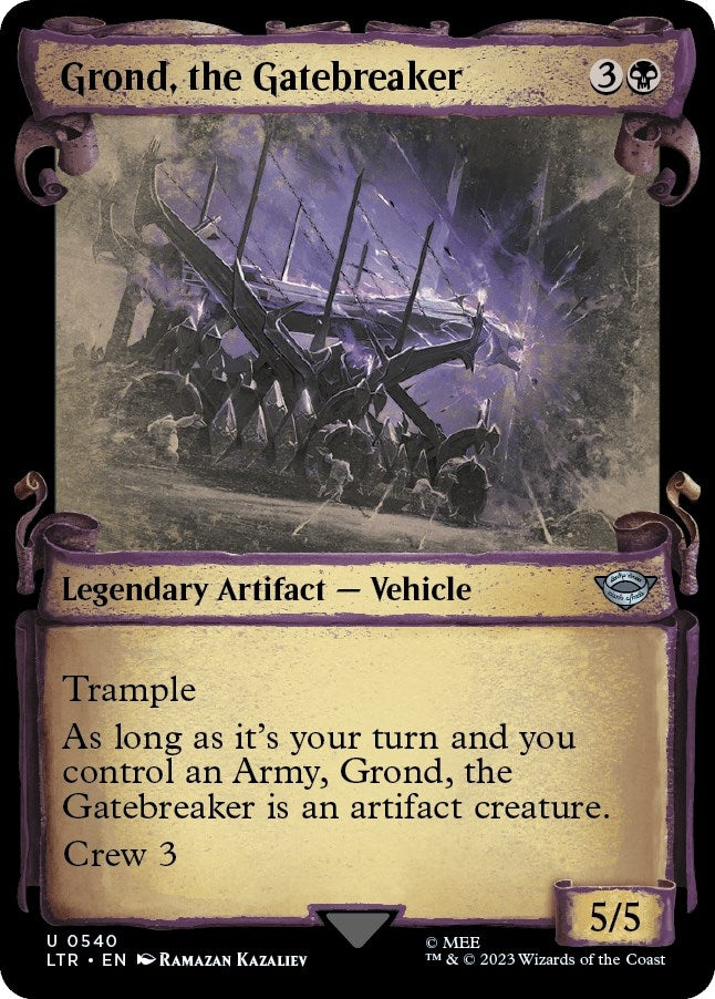 Image for Grond, the Gatebreaker (Showcase Scrolls) (540) [Universes Beyond: The Lord of the Rings: Tales of Middle-earth]