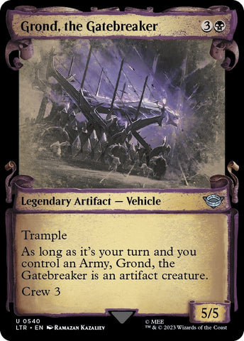 Image for Grond, the Gatebreaker (Showcase Scrolls) (540) [Universes Beyond: The Lord of the Rings: Tales of Middle-earth]