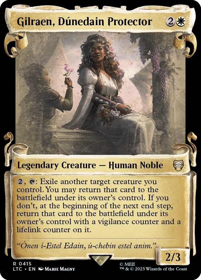 Image for Gilraen, Dunedain Protector (Showcase Scrolls) (415) [Commander: The Lord of the Rings: Tales of Middle-earth]