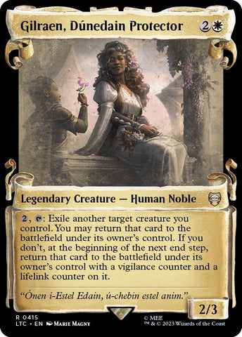 Image for Gilraen, Dunedain Protector (Showcase Scrolls) (415) [Commander: The Lord of the Rings: Tales of Middle-earth]