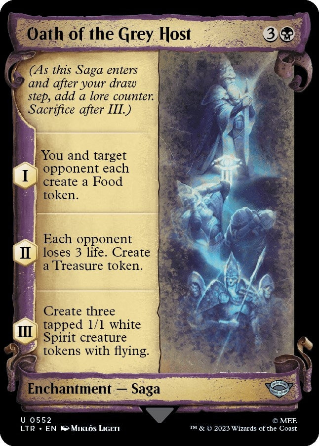 Image for Oath of the Grey Host (Showcase Scrolls) (552) [Universes Beyond: The Lord of the Rings: Tales of Middle-earth]