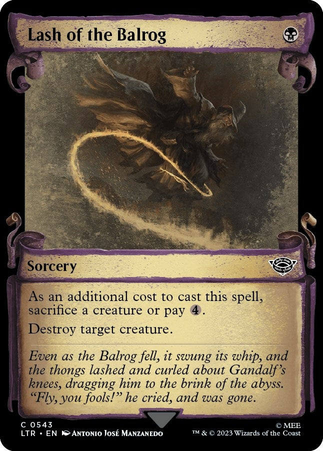 Image for Lash of the Balrog (Showcase Scrolls) (543) [Universes Beyond: The Lord of the Rings: Tales of Middle-earth]