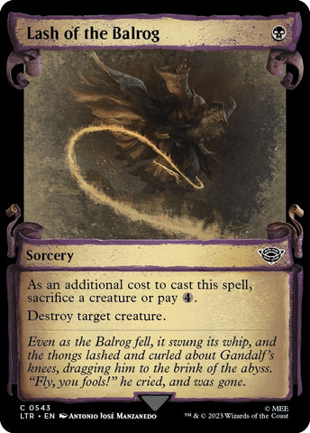 Image for Lash of the Balrog (Showcase Scrolls) (543) [Universes Beyond: The Lord of the Rings: Tales of Middle-earth]
