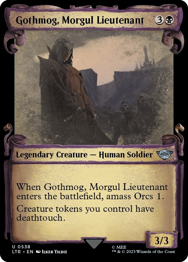 Image for Gothmog, Morgul Lieutenant (Showcase Scrolls) (538) [Universes Beyond: The Lord of the Rings: Tales of Middle-earth]