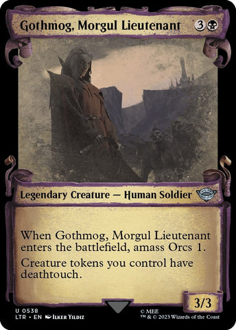 Image for Gothmog, Morgul Lieutenant (Showcase Scrolls) (538) [Universes Beyond: The Lord of the Rings: Tales of Middle-earth]
