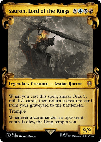 Image for Sauron, Lord of the Rings (Showcase Scrolls) (478) [Commander: The Lord of the Rings: Tales of Middle-earth]