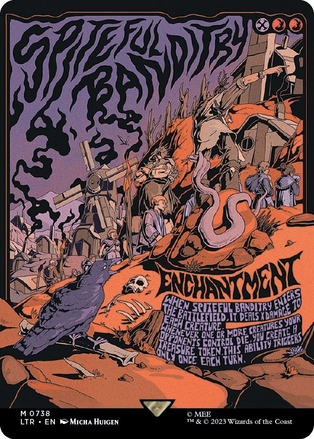Image for Spiteful Banditry (Borderless Poster) (738) [Universes Beyond: The Lord of the Rings: Tales of Middle-earth]