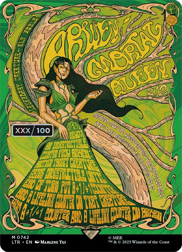 Arwen, Mortal Queen (Borderless Poster) (Serial Numbered) (742) [Universes Beyond: The Lord of the Rings: Tales of Middle-earth]