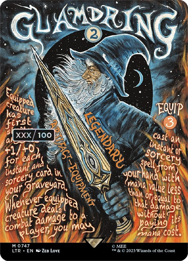 Image for Glamdring (Borderless Poster) (Serial Numbered) (747) [Universes Beyond: The Lord of the Rings: Tales of Middle-earth]