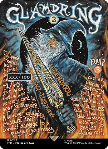 Image for Glamdring (Borderless Poster) (Serial Numbered) (747) [Universes Beyond: The Lord of the Rings: Tales of Middle-earth]