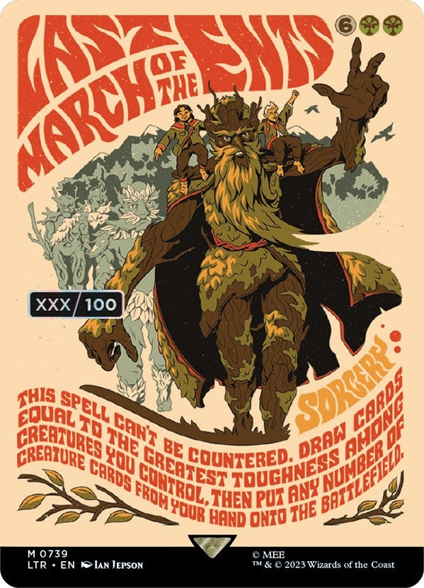 Image for Last March of the Ents (Borderless Poster) (Serial Numbered) (739) [Universes Beyond: The Lord of the Rings: Tales of Middle-earth]