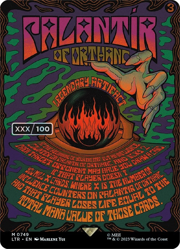 Image for Palantir of Orthanc (Borderless Poster) (Serial Numbered) (749) [Universes Beyond: The Lord of the Rings: Tales of Middle-earth]