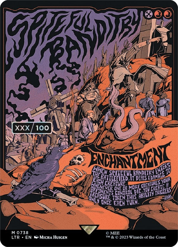 Image for Spiteful Banditry (Borderless Poster) (Serial Numbered) (738) [Universes Beyond: The Lord of the Rings: Tales of Middle-earth]