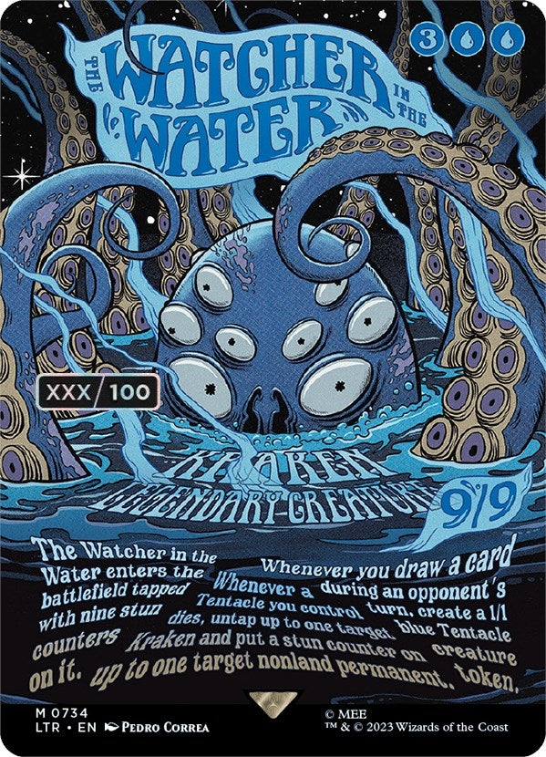 Image for The Watcher in the Water (Borderless Poster) (Serial Numbered) (734) [Universes Beyond: The Lord of the Rings: Tales of Middle-earth]
