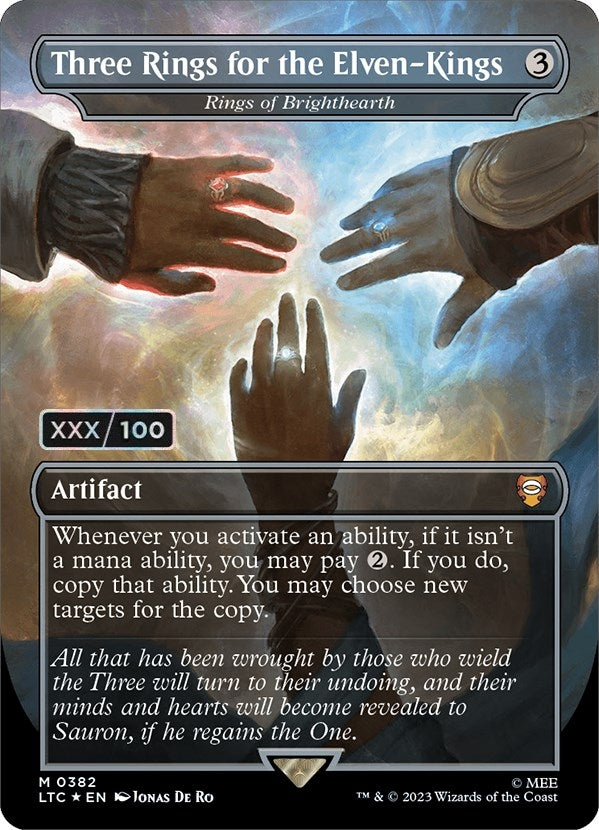 Image for Three Rings for the Elven-Kings - Rings of Brighthearth (Serial Numbered) (382) [Commander: The Lord of the Rings: Tales of Middle-earth]