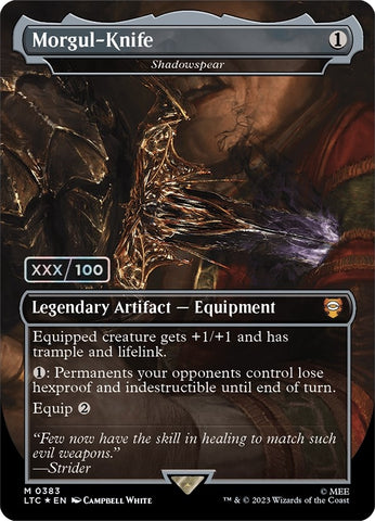 Image for Morgul-Knife - Shadowspear (Serial Numbered) (383) [Commander: The Lord of the Rings: Tales of Middle-earth]