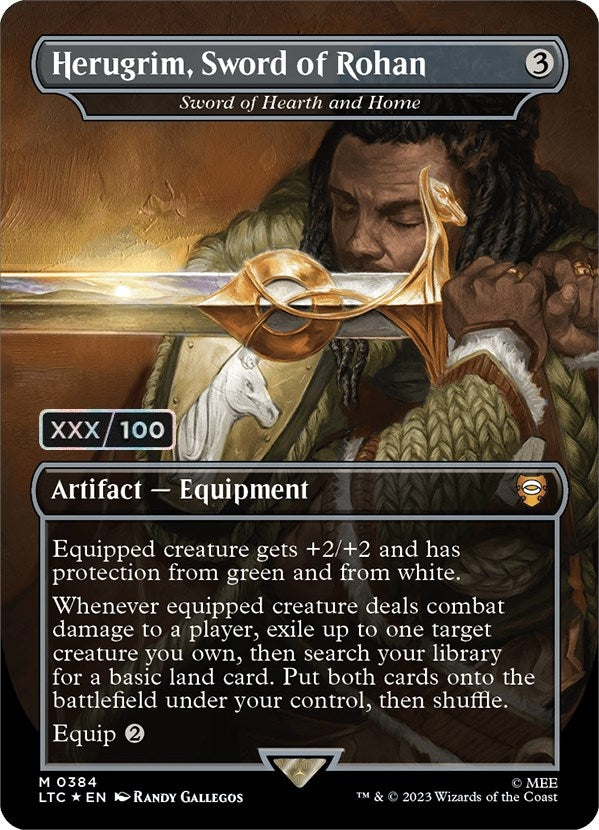 Image for Herugrim, Sword of Rohan - Sword of Hearth and Home (Serial Numbered) (384) [Commander: The Lord of the Rings: Tales of Middle-earth]