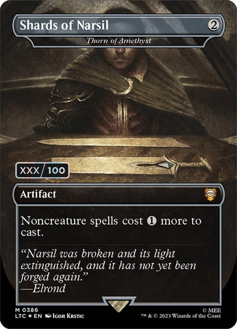 Image for Shards of Narsil - Thorn of Amethyst (Serial Numbered) (386) [Commander: The Lord of the Rings: Tales of Middle-earth]