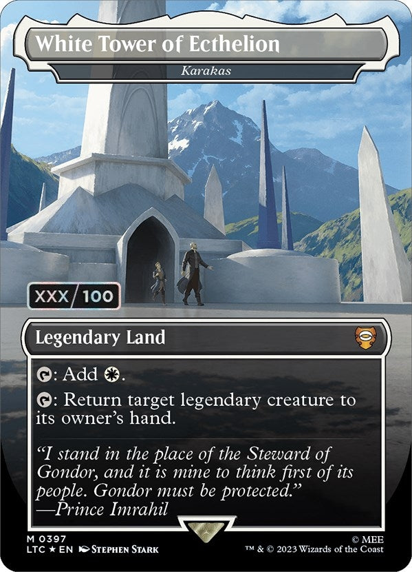 Image for White Tower of Ecthelion - Karakas (Serial Numbered) (397) [Commander: The Lord of the Rings: Tales of Middle-earth]