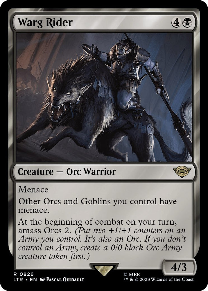 Image for Warg Rider (826) [Universes Beyond: The Lord of the Rings: Tales of Middle-earth]