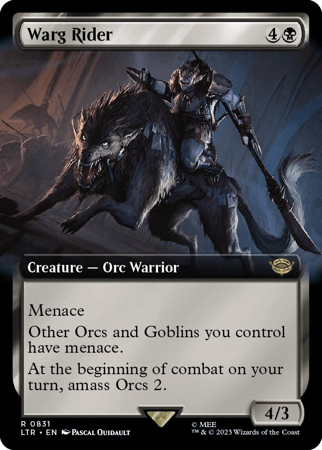 Image for Warg Rider (Extended Art) (831) [Universes Beyond: The Lord of the Rings: Tales of Middle-earth]